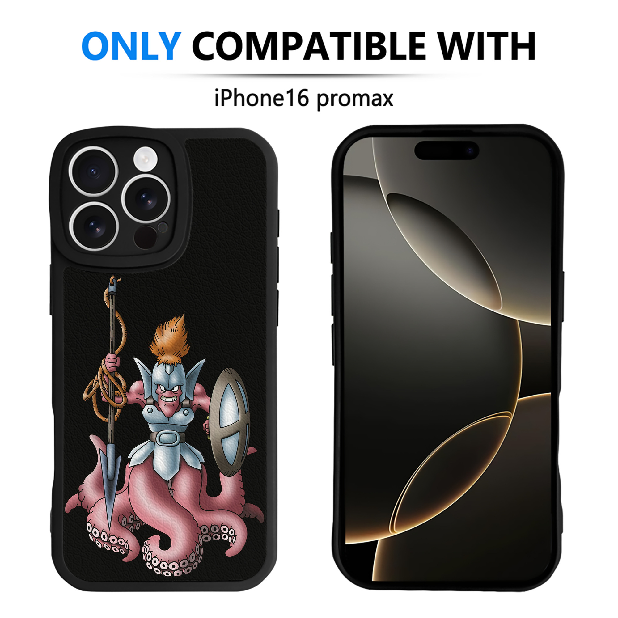 （画像用） ドラゴンクエスト Doragon Kuesuto Dragon Quest 【iPhone 16シリーズ対応】シリコンスマホケース（レザー調） 材質：シリコン
